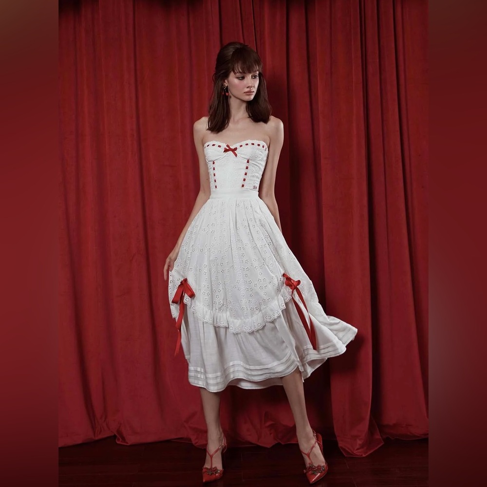 Lacemade Red Ballroom Skirt - NWT Size Small
